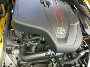 Toyota Supra Intercooler Piping - AEM Induction - Mandrel-bent Aluminum Charge Pipe Kit - Gunmetal Gray - `20-`21